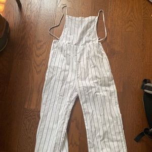 White and Black Jumpsuit